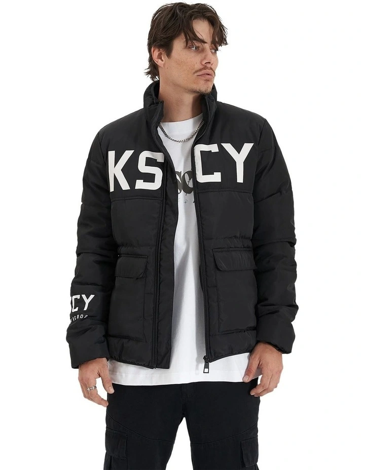 Infinity Puffer Jacket in Black