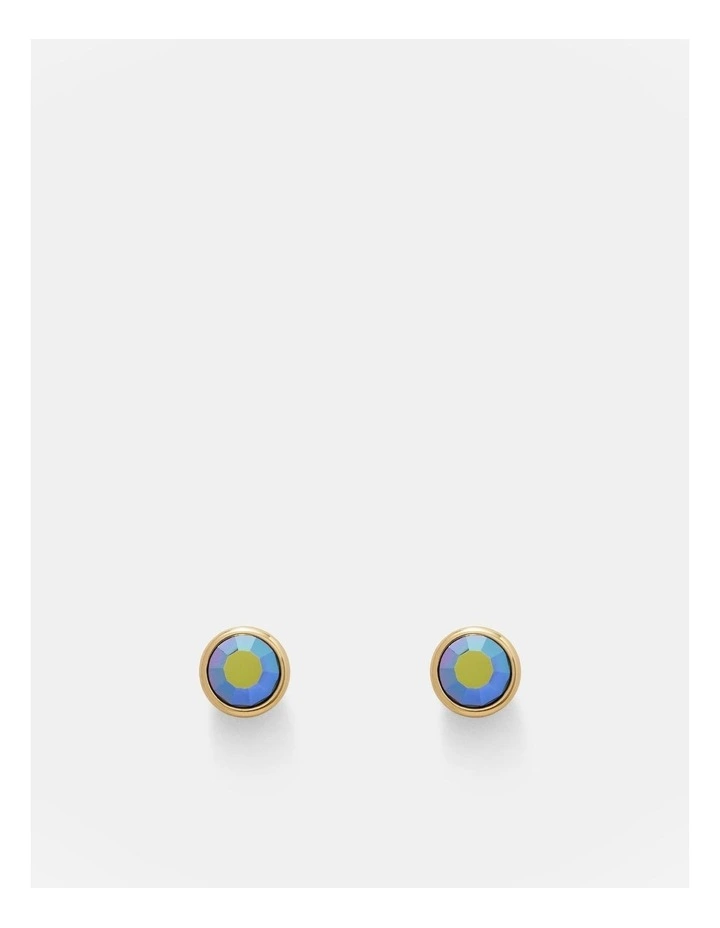 Orbit Stud Earrings in Green