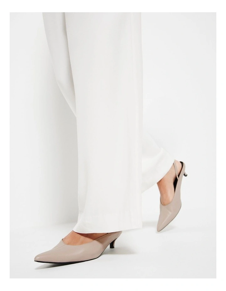 The Scout Leather Slingback in Mocha
