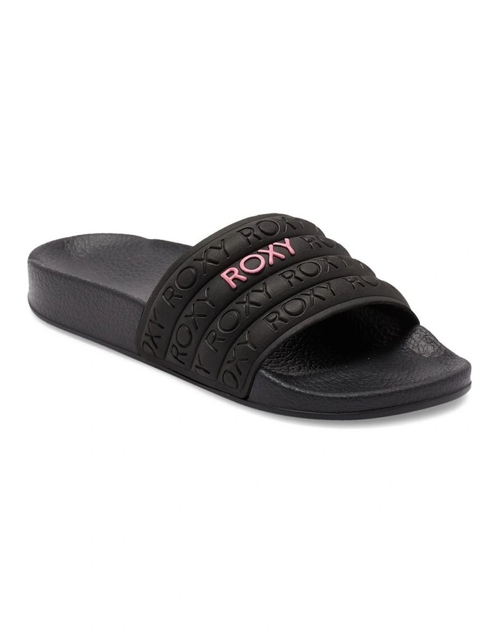 Slippy Slider Sandals in Black