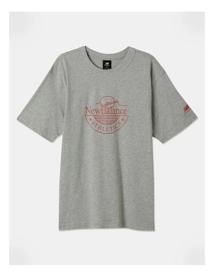 Athletics Archive Graphic Tee in Grey
