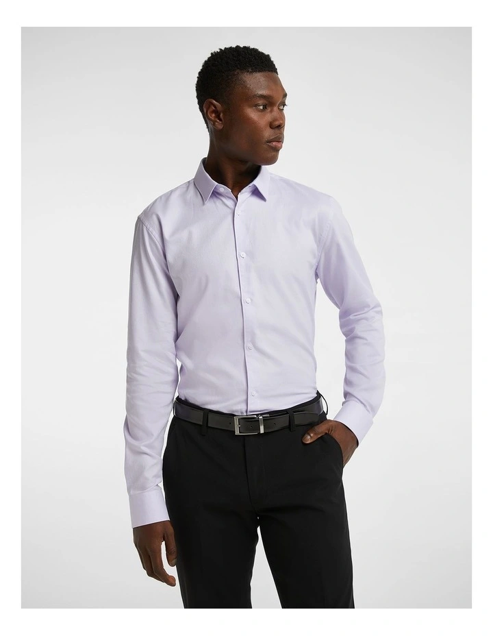 Avalon Textured Dress Shirt in Lilac