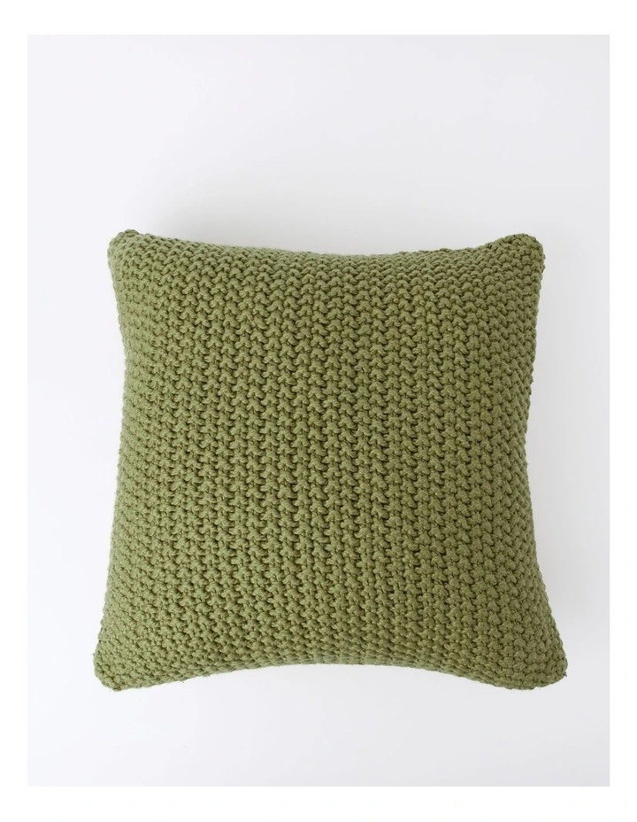 Norwood Knitted Cushion in Shrub