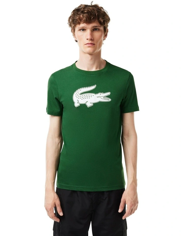 Big Croc T-shirt in Green/White