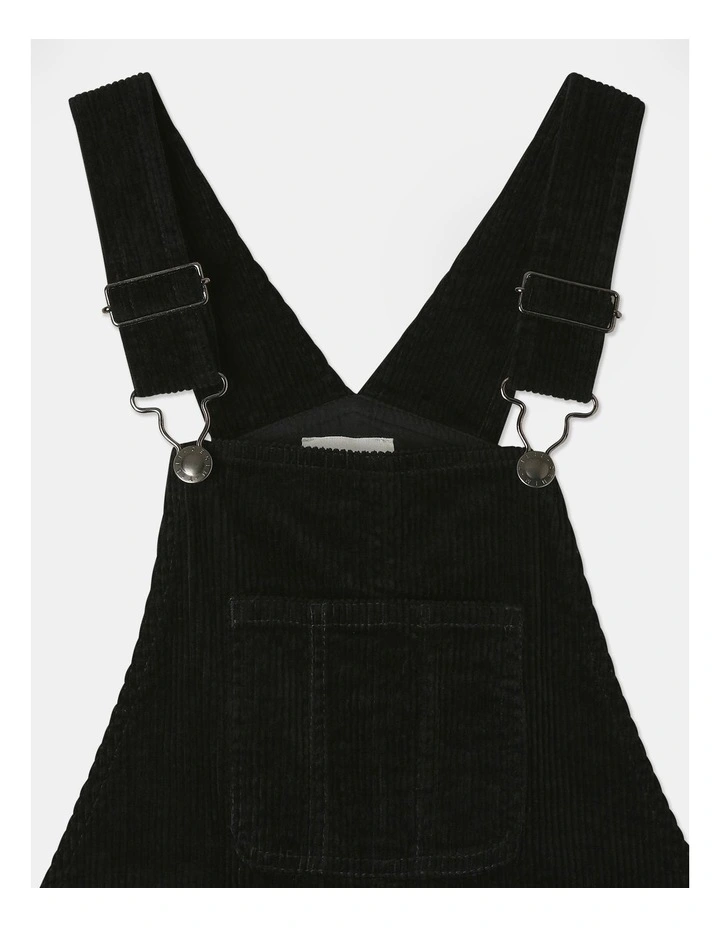 Cord Coverall in Black