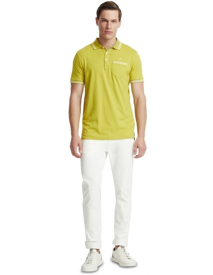 Nickson Jersey Tipping Polo in Acid