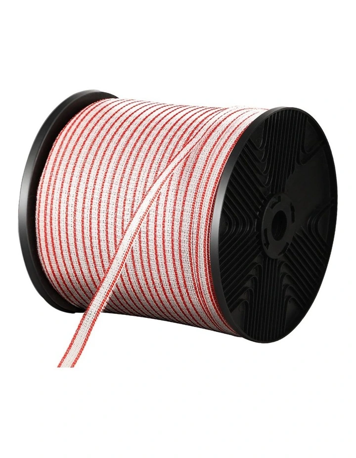 Electric Fence Wire 400M Tape Fencing Roll Energiser Poly Stainless Steel