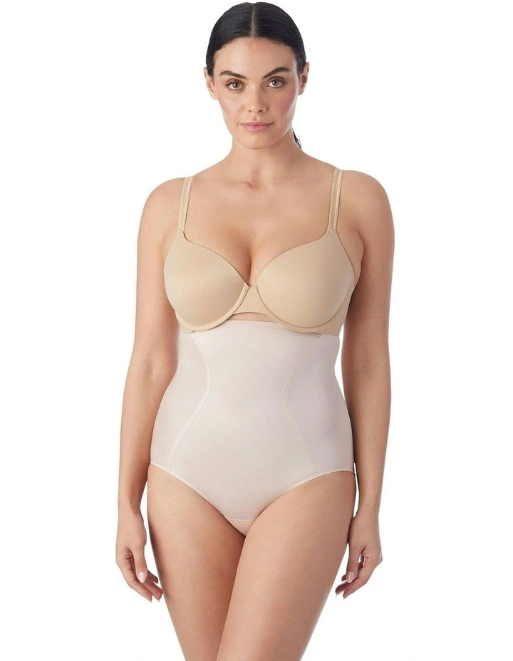 Skin Benefit Ultra High Waist Shaping Brief with Aloe in Cameo Rose