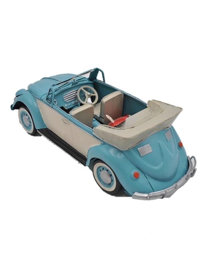 Volkswagen Beetle with Surfboard Ornament 34cm
