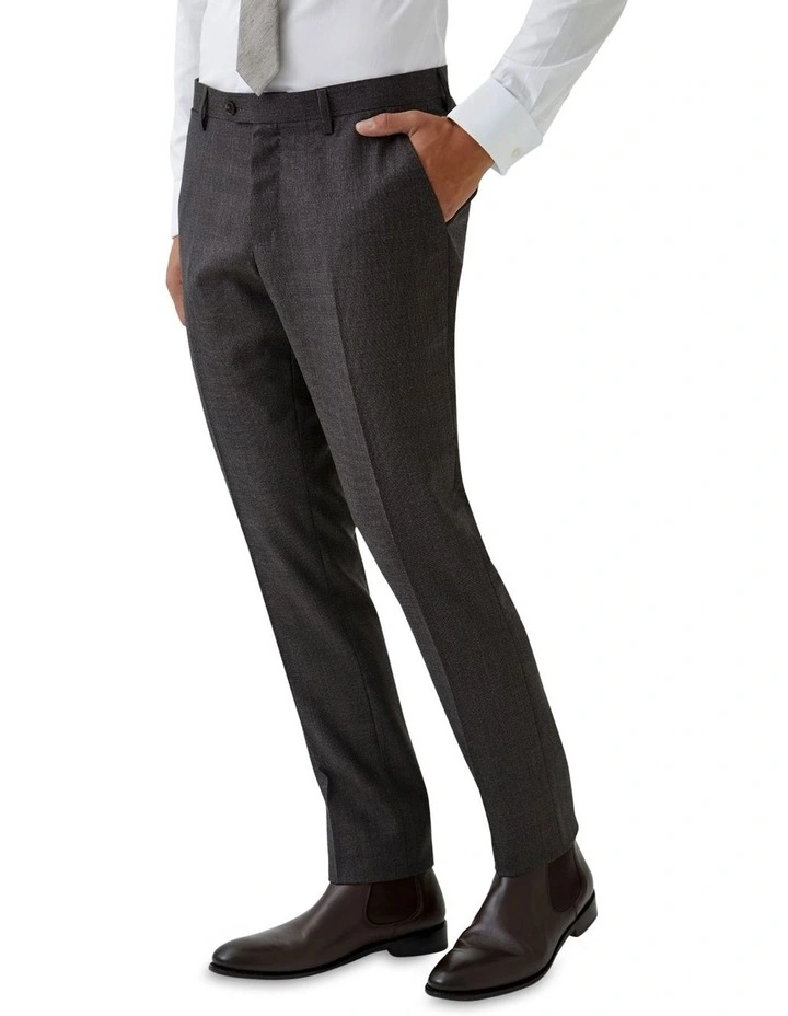 Auden Wool Suit Trousers in Brown