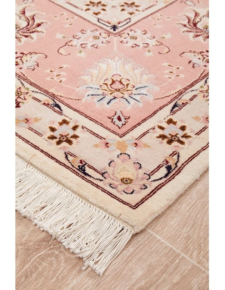 Persian Handmade Tabriz Raj Rug 360X248cm in Cream