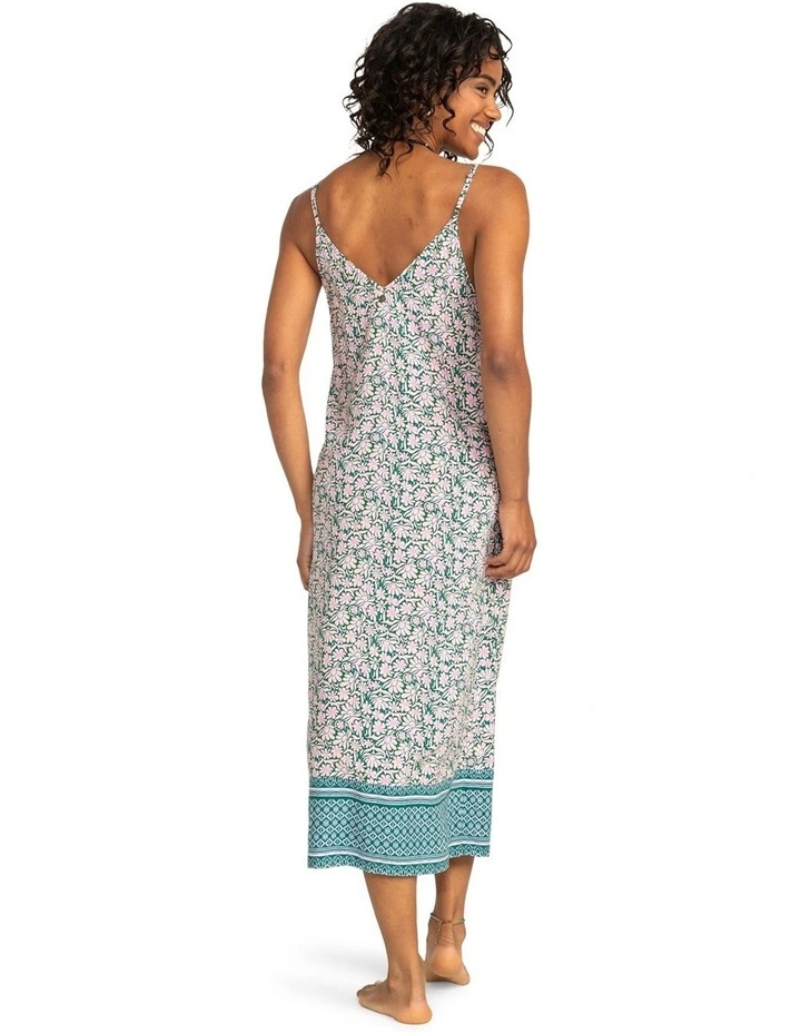 Lady Winter Strappy Midi Dress in Aventurine Free Spirit