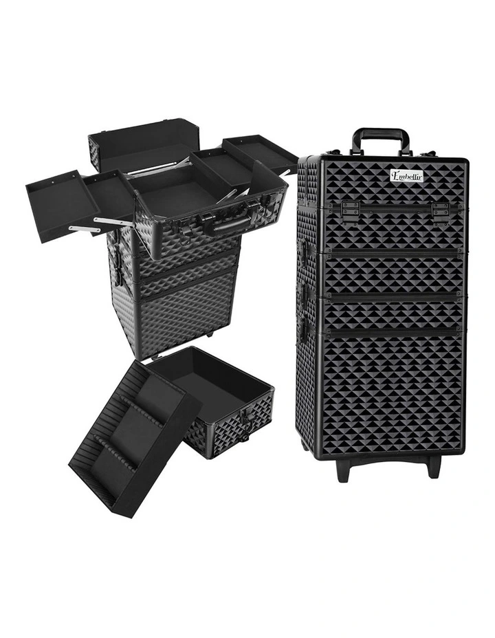 Makeup Case Beauty Organiser Trolley in Black