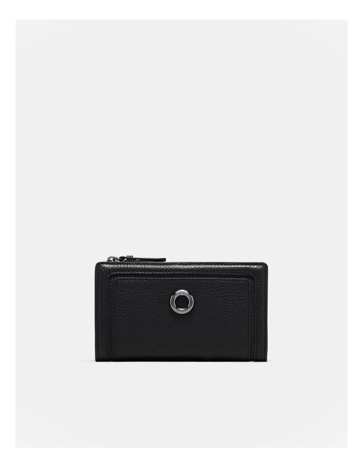 Orbit Large Fold Wallet in Black Gunmetal
