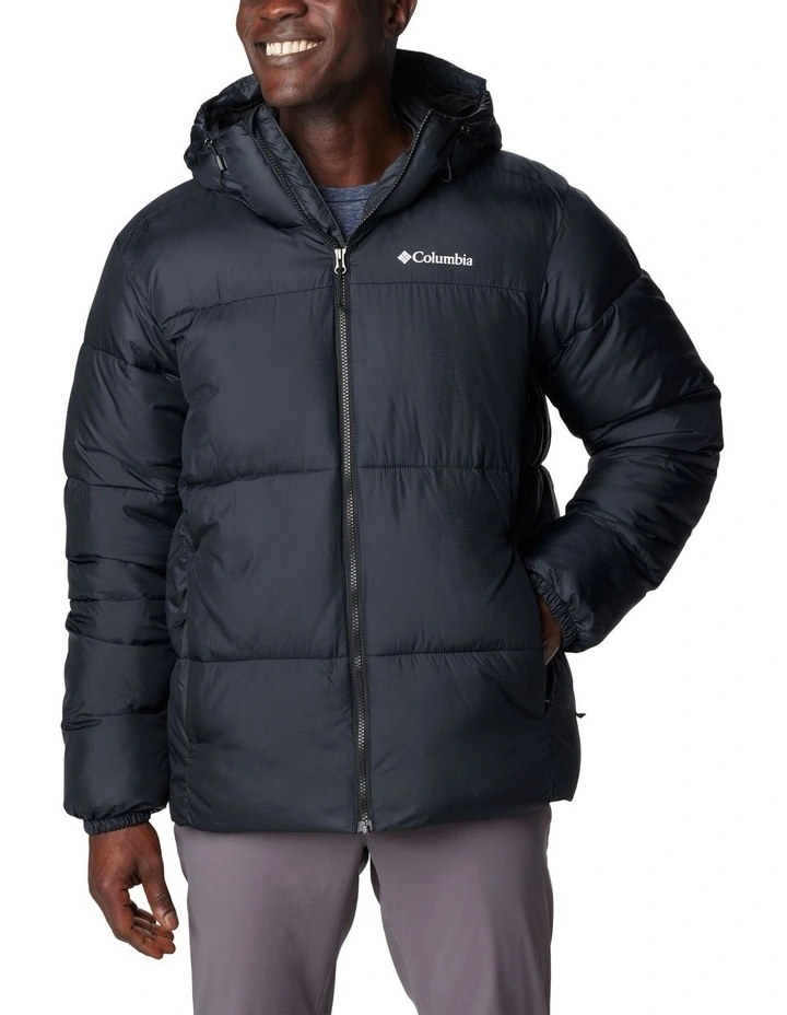 Puffect Hooded Jacket in Black