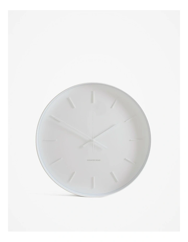 Emma Wall Clock in White