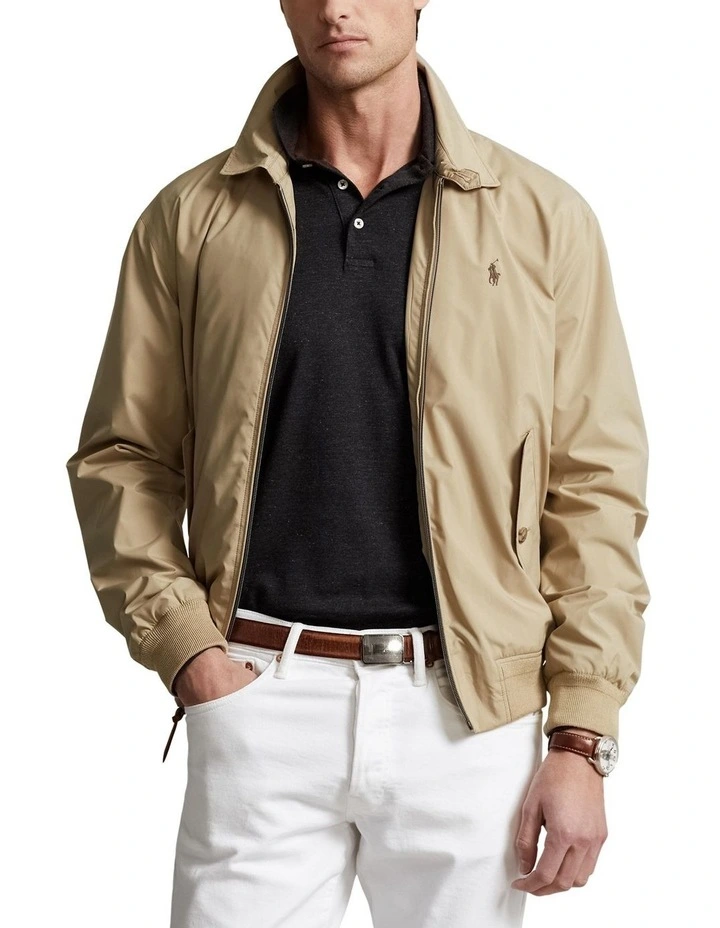 Packable Water-Repellent Jacket in Beige