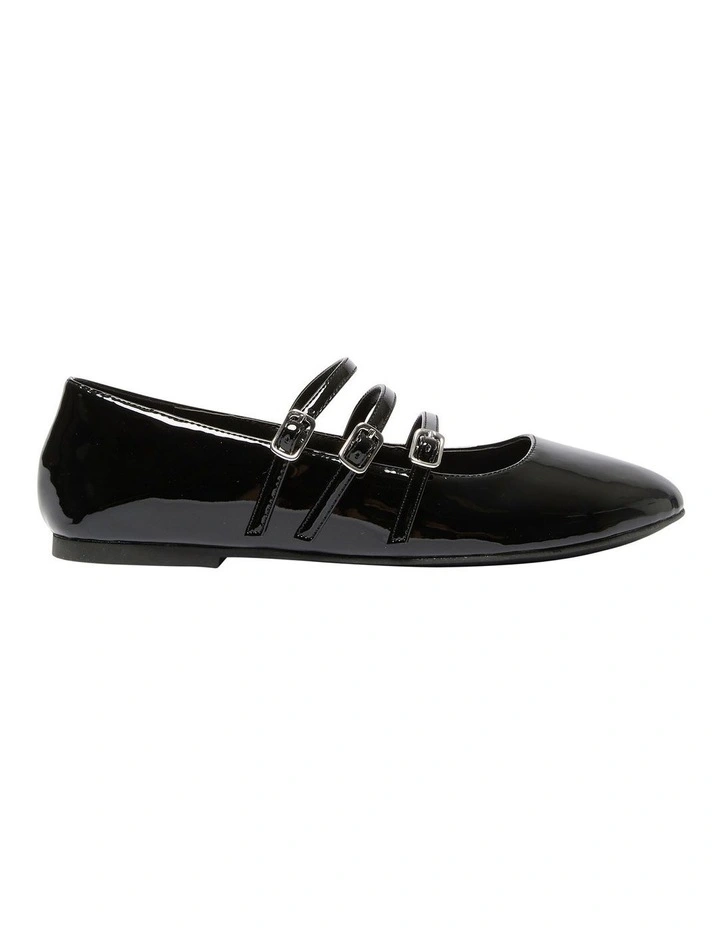 Leah Ballet Flats in Black Patent