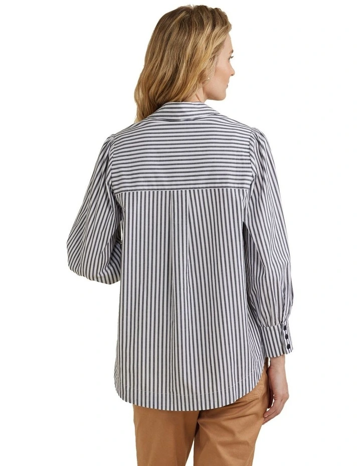 Stripe Shirt in Navy