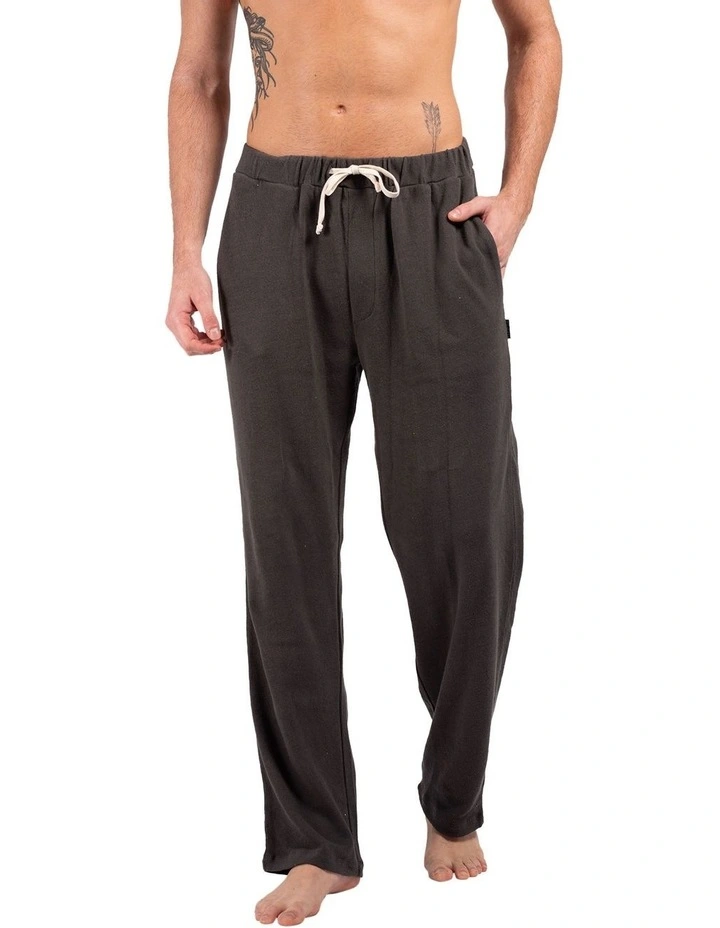 Loose Knit Lounge Pants in Charcoal