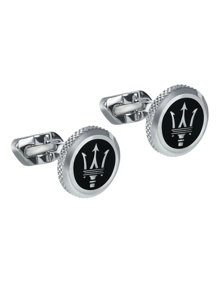 Cufflinks in Stainless Steel/Black