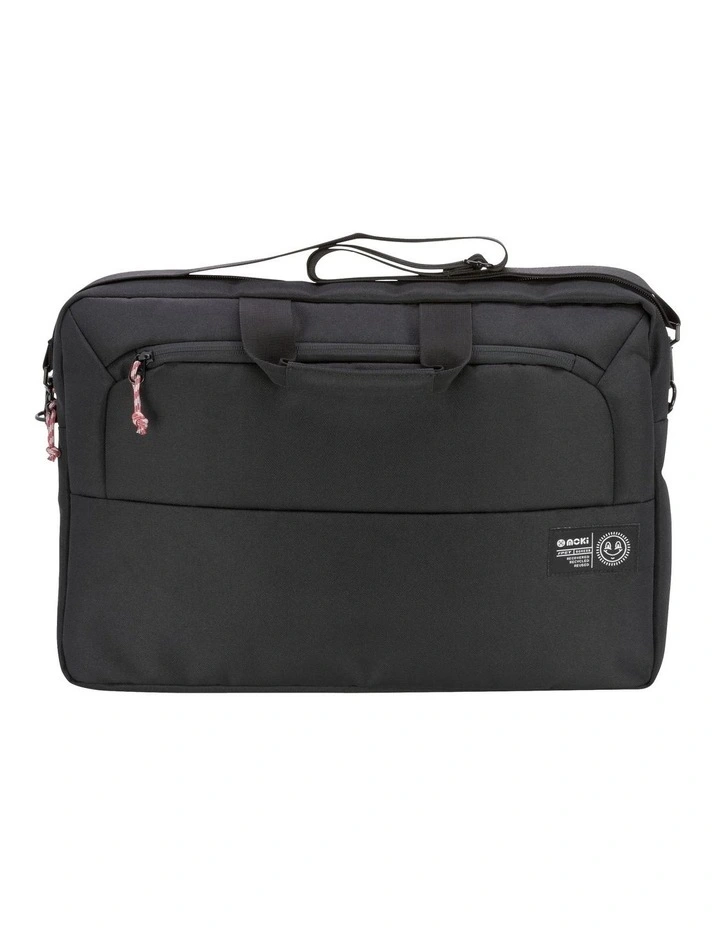 rPET Series Satchel 17 in Black