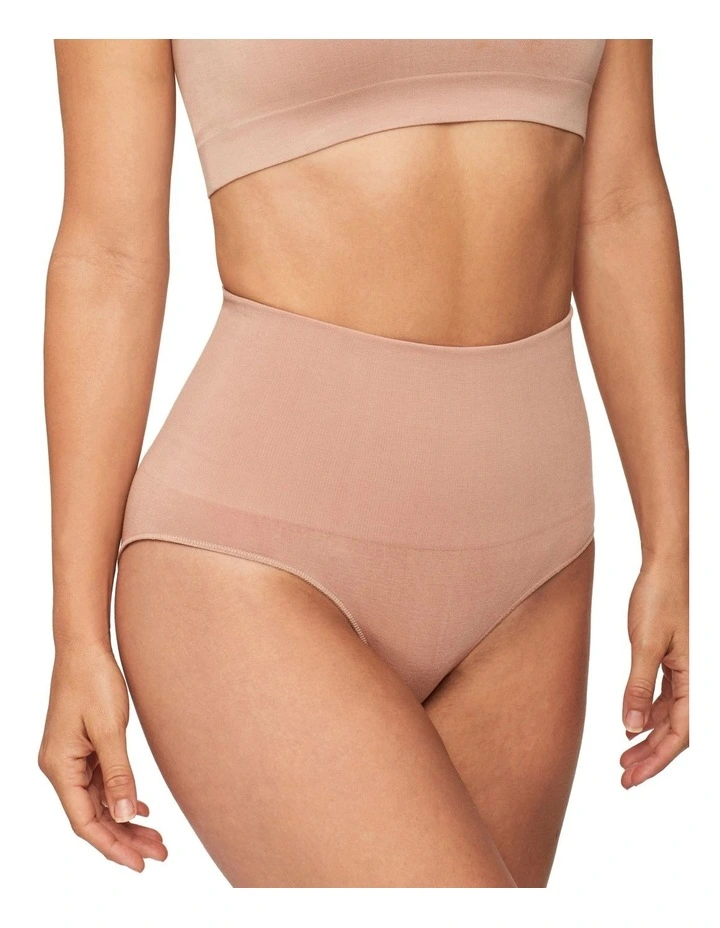 Bamboo Essentials Waisted Brief in Mahogany
