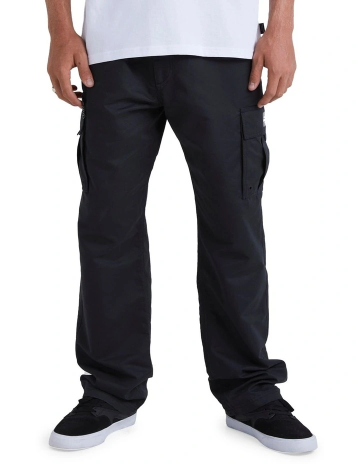 Maldive Atolls Cargo Trousers in Black