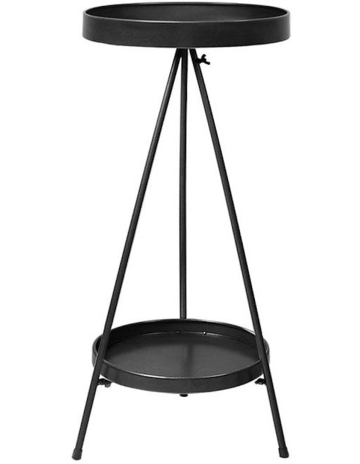 2 Tiers Outdoor Indoor Plant Stand in Black