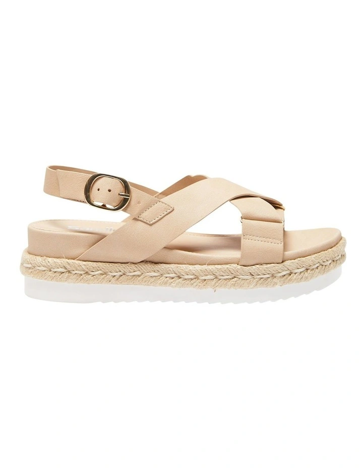 Wyatt Sandals In Nude Smooth