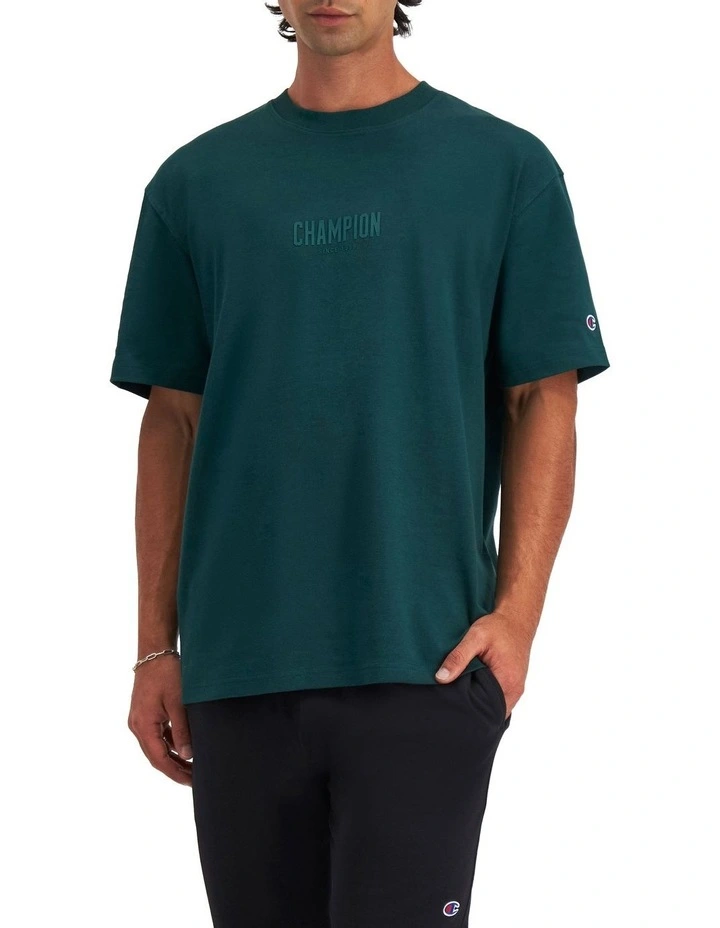 Rochester Base Tee in Cotton Forest Gem