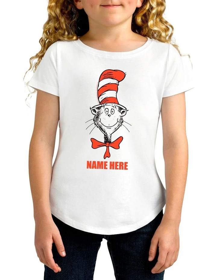 Girl's Dr.Seuss Personalised Cotton T Shirt
