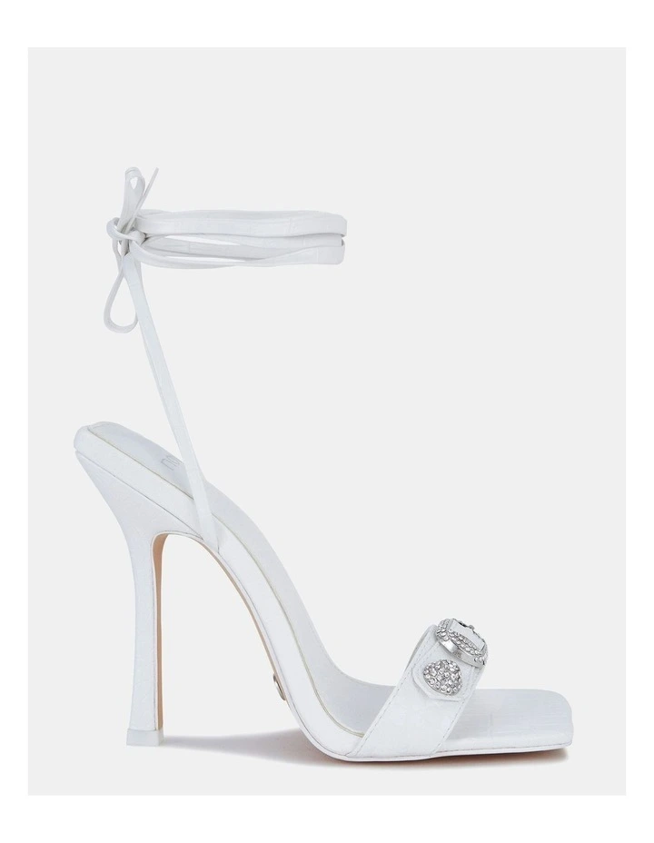 Zaloha Heels in White