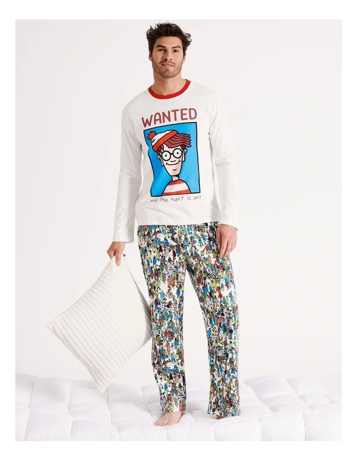 Men's LS Tee & Flannelette Pant Pyjama Set