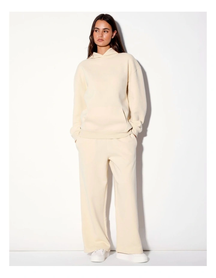 Straight Leg Trackpant in Stone