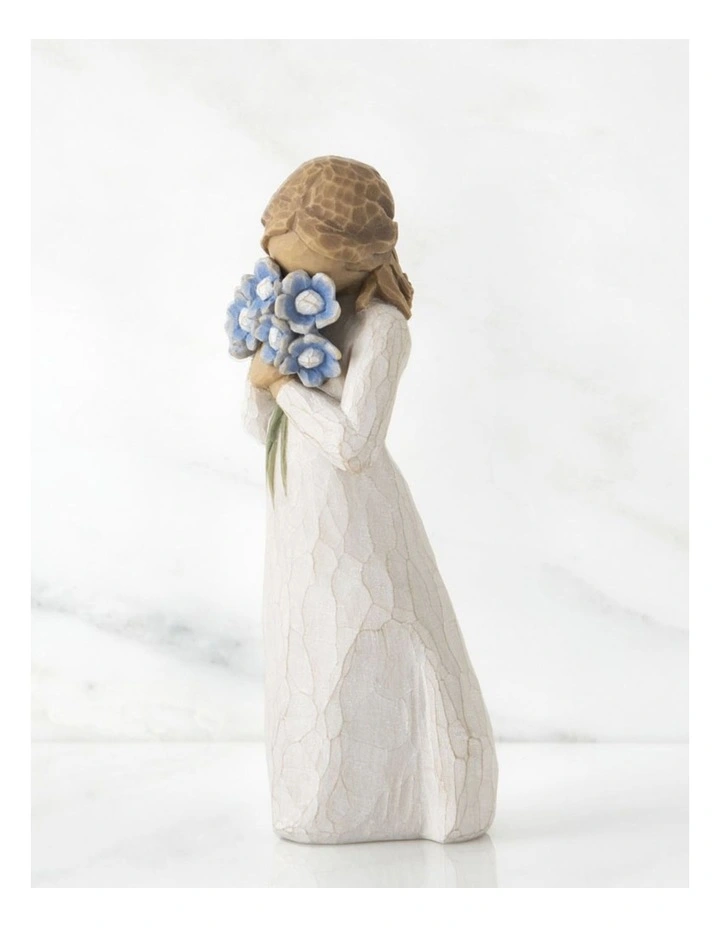 Forget-Me-Not Sculpted Figure in White