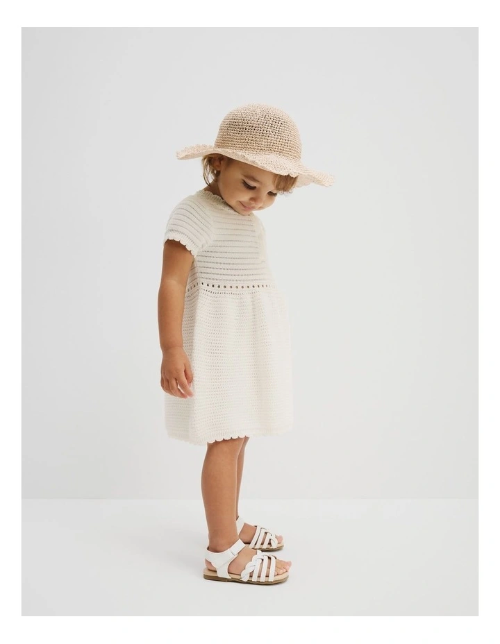 Resort Knit Dress in Marshmallow