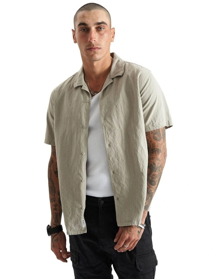 Cycamore Relaxed Resort Shirt in Pigment Frost Grey