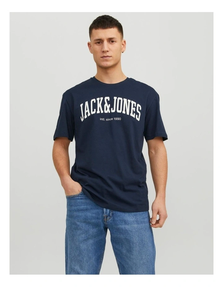 Josh Cotton T-shirt in Navy