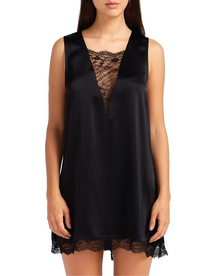 After Party Lace Mini Dress in Black