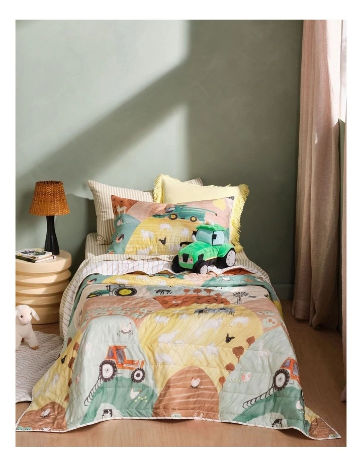 Sunset Harvest Coverlet Set in Rust