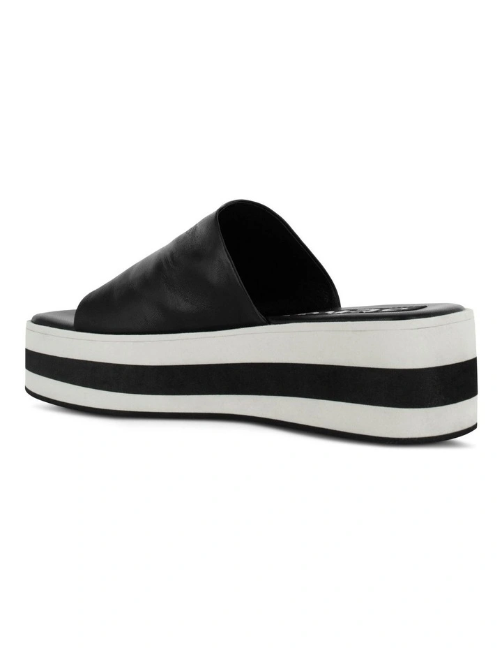 Morgan Flat Sandals in Black