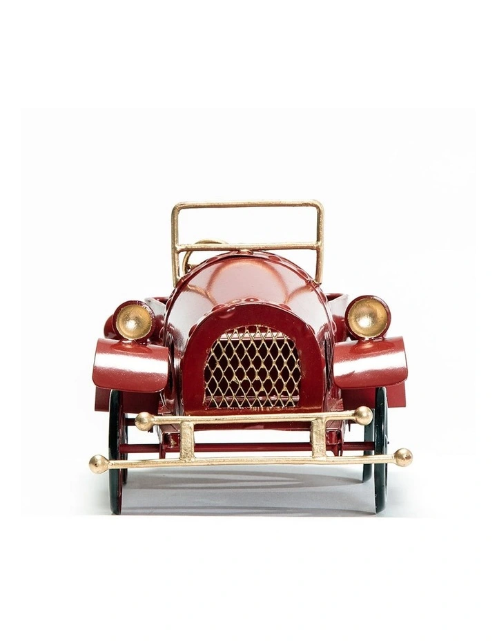 Vintage Decorative Car Ornament in Red