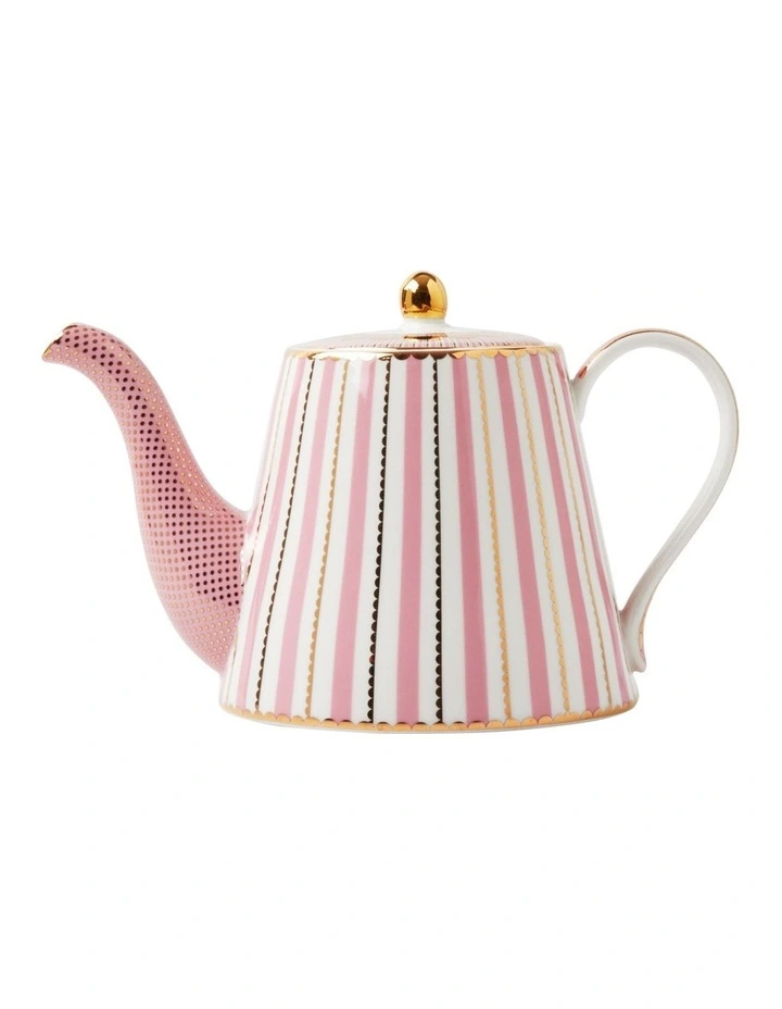 Gift Boxed Teas & C's Regency Teapot With Infuser 1L in Pink