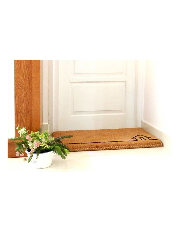45x75cm Ghar Natural 100% Coir Doormat