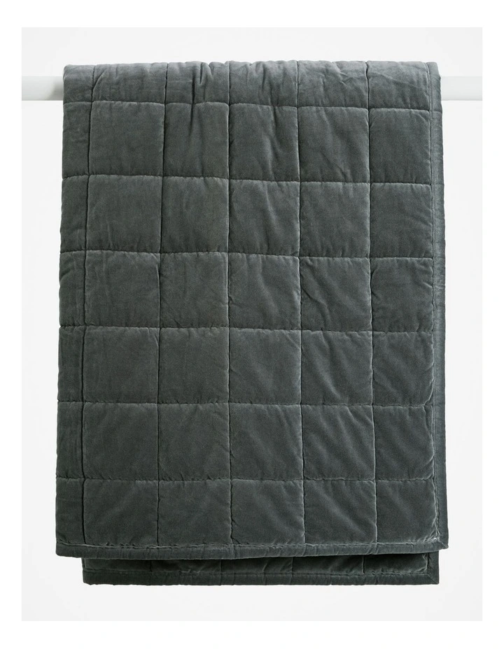 Sarra Velvet Throw in Bermuda