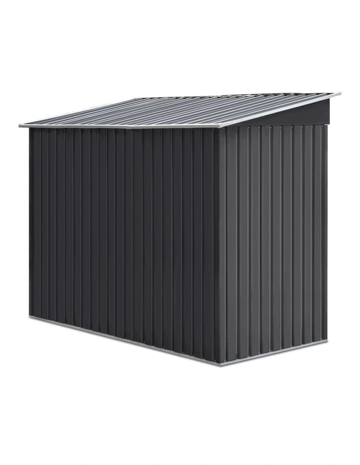 Outdoor Garden Shed 2.38x1.31M With Base Grey