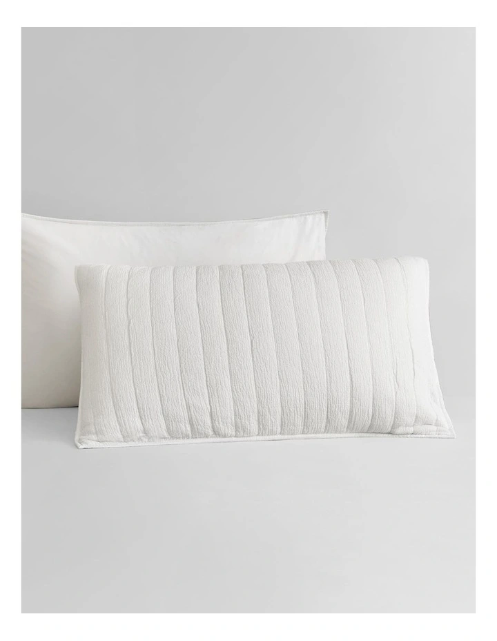 Walshe Tailored Sham in White