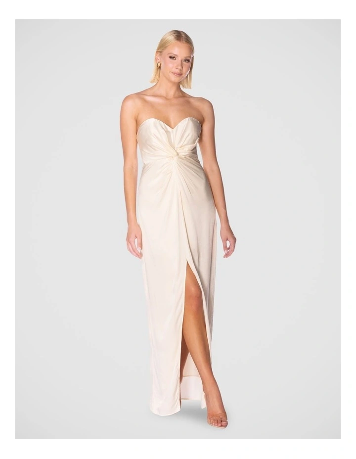 Imogen Strapless Dress in Ivory