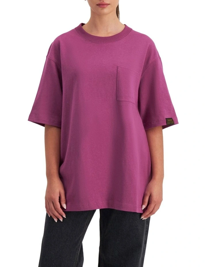 Elemental Jersey Tee in Bruised Berry